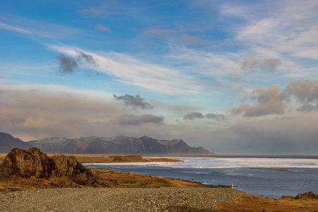 Stokksnes represents a perfect spot for photographers and nature loversの写真素材