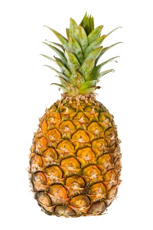 Pineapple isolated on white background	の写真素材