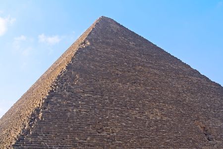 Egyptian pyramid and blue sky の写真素材