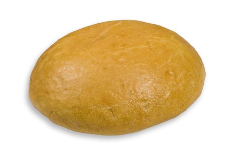 Loaf of bread isolated over white background.の写真素材