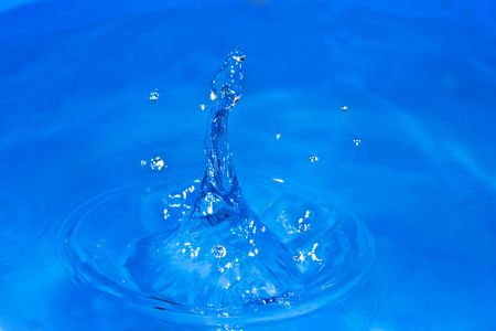 Close up view of water splashの写真素材