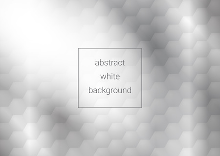 White abstract texture. Hexagon pattern.Vector background 3d paper art style can be used in cover design, book design, poster, cd cover, flyer, website backgrounds or advertising.のイラスト素材