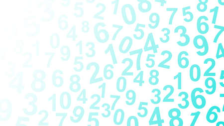 On a white background are different numbers.