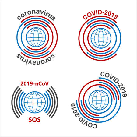 Coronavirus threatens the Earth, it calls for helpのイラスト素材