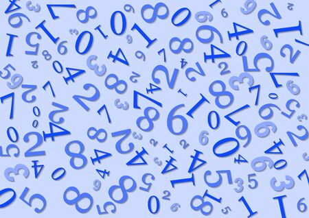 Mathematics background - different numbers in random pattern.のイラスト素材