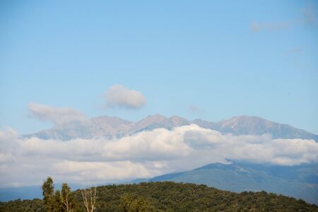 Pyrenees mountains landscape. Alt Urgell, Spainの写真素材