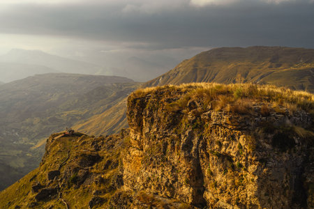 Stunning landscape with Khunzakh Canyon in the Republic of Dagestan, Russiaの写真素材