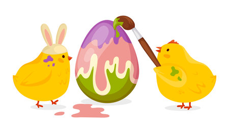 Happy Easter theme.のイラスト素材