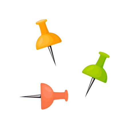 Set of paper clipsのイラスト素材