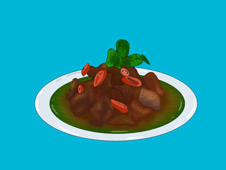 Indonesian cuisine is one of the richest culinary traditions in the world, and is full of strong flavors.の写真素材
