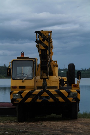 Industrial equipment : drilling dredging machine largest.の写真素材