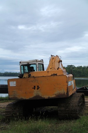 Industrial equipment : drilling dredging machine largest.の写真素材