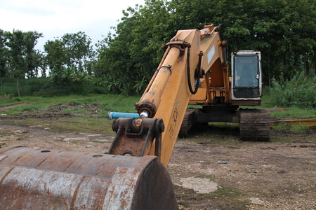 Industrial equipment : drilling dredging machine largest.の写真素材