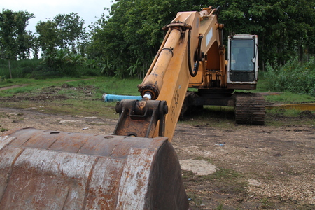 Industrial equipment : drilling dredging machine largest.の写真素材