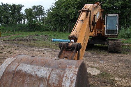 Industrial equipment : drilling dredging machine largest.の写真素材