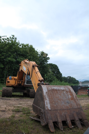 Industrial equipment : drilling dredging machine largest.の写真素材