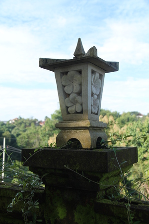 Wall fence house, ancient and mossyの写真素材