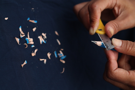 Sharpen the pencilの写真素材