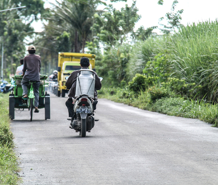 ride a motorcycleの写真素材