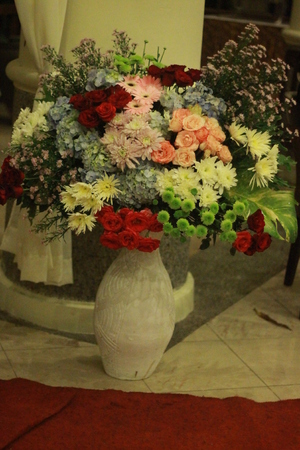 flowers in the vaseの写真素材