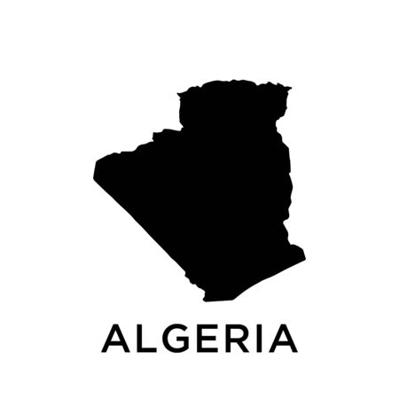 Algeria map vector design templateのイラスト素材