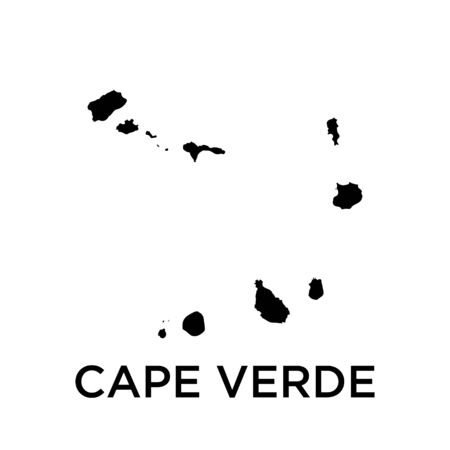Cape Verde map design templateのイラスト素材