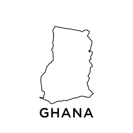 Ghana map vector design templateのイラスト素材