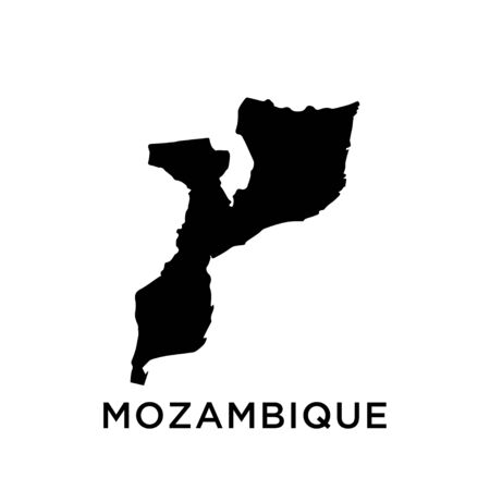 Mozambique map vector design templateのイラスト素材