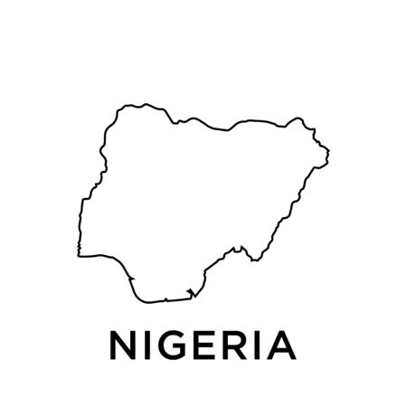 Nigeria map vector design templateのイラスト素材