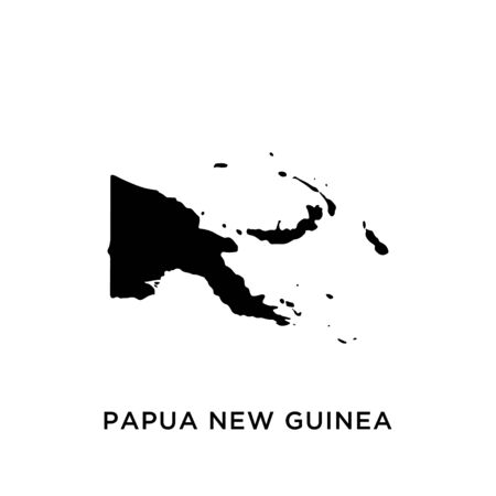 Papua New Guinea map vector design templateのイラスト素材