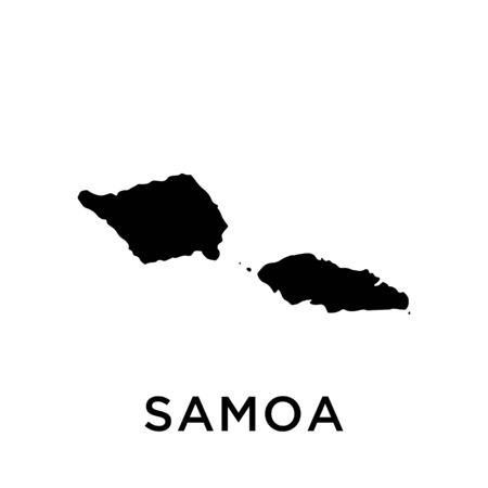 Samoa map vector design templateのイラスト素材