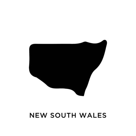 New South Wales Australia map vector design templateのイラスト素材