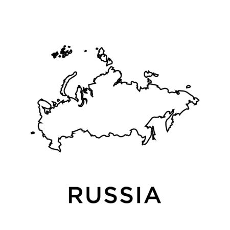 Russia map vector design templateのイラスト素材
