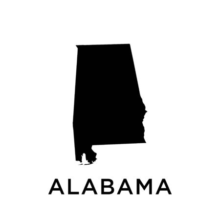 Alabama map vector design templateのイラスト素材