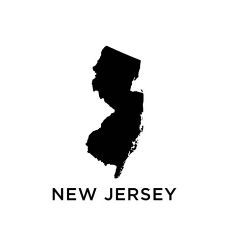 New Jersey map vector design templateのイラスト素材