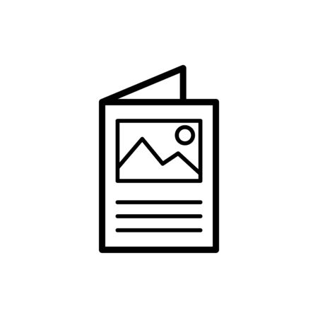 Flyer brochure iconのイラスト素材