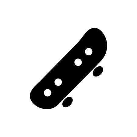 Skateboard icon flat vector template design trendyのイラスト素材