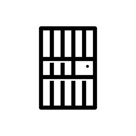 Jail icon vector design trendyのイラスト素材