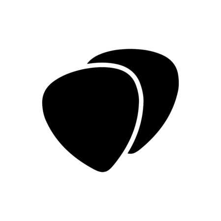 Pick guitar icon flat vector template design trendyのイラスト素材