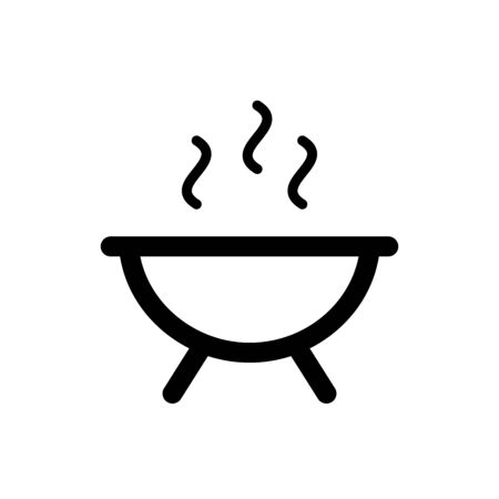 Barbeque icon flat vector template design trendyのイラスト素材