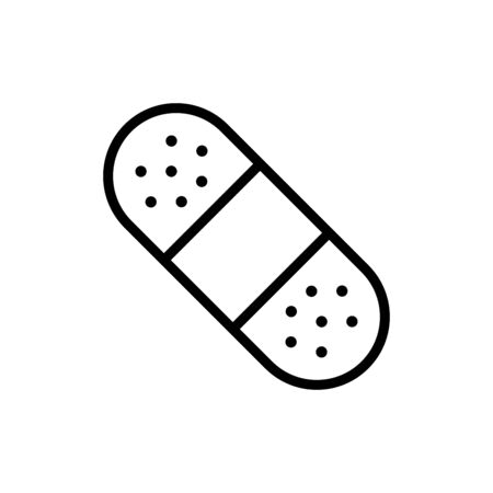 Bandage aid icon flat vector template design trendyのイラスト素材