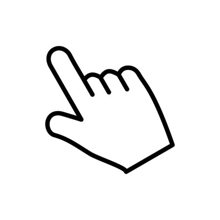 Finger icon flat vector template design trendyのイラスト素材