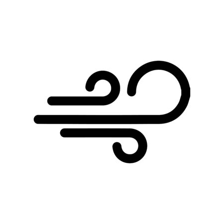 Wind icon flat vector template design trendyのイラスト素材