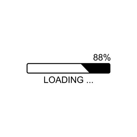 Loading icon flat vector template design trendyのイラスト素材