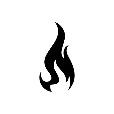 Fire icon flat vector template design trendyのイラスト素材