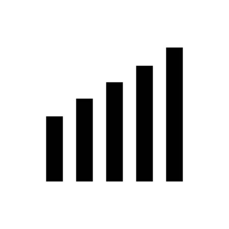 Signal icon flat vector template design trendyのイラスト素材