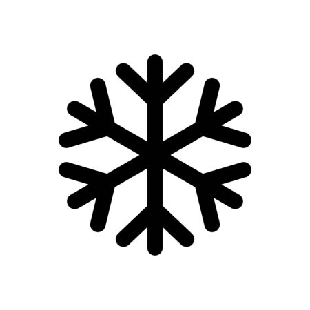 Snowflake icon flat vector template design trendyのイラスト素材