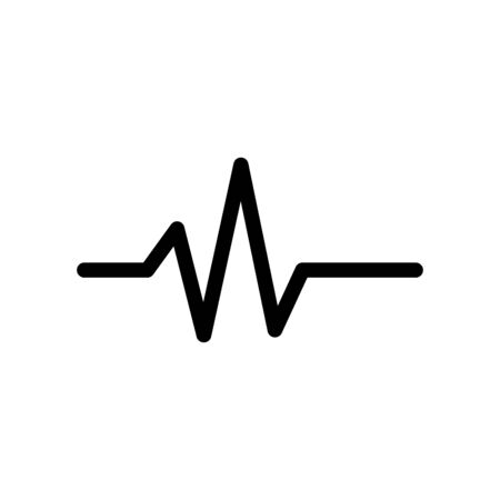 Pulse medical icon flat vector template design trendyのイラスト素材
