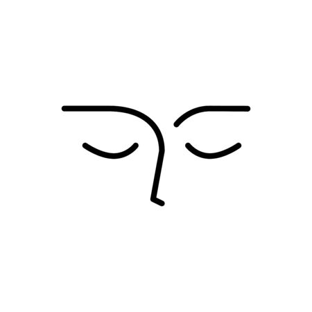 Face woman iconのイラスト素材