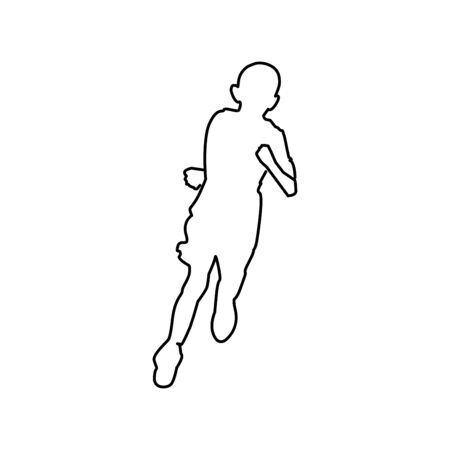 Run icon trendyのイラスト素材